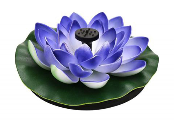 Solar-Powered Lily Water Fountain - Two Colours Available