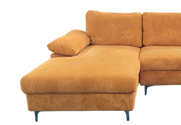 Kaveah Corduroy Sectional Sofa - Four Colours Available