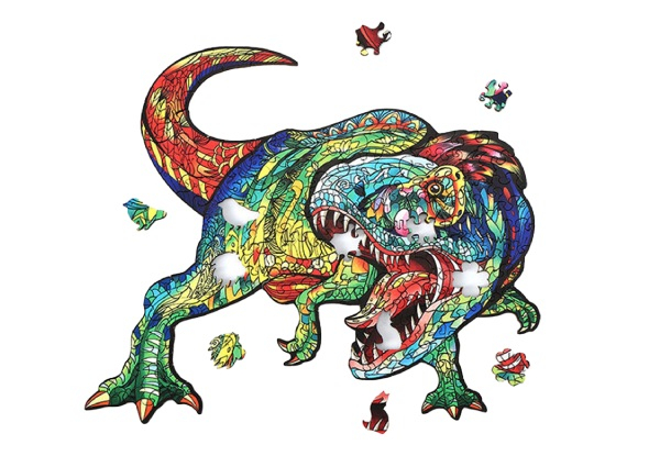 Wooden Dinosaur Jigsaw Puzzles - Available in Three Sizes & Two Options