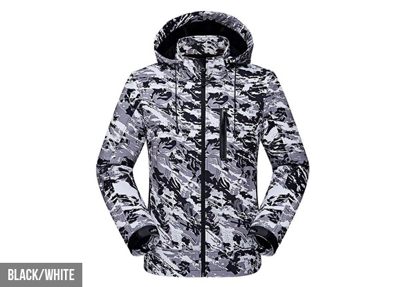 Camouflage Hooded Jacket - Three Colours & Five Sizes Available with Free Delivery