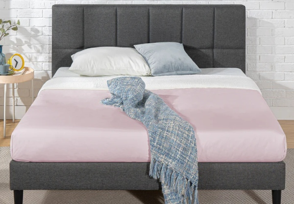 Zinus Lottie Upholstered Queen Bed Frame