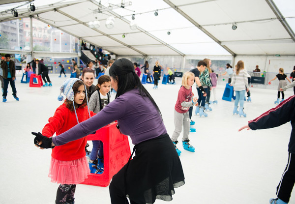 90 Minutes of Ice Skating on 100% Real Ice in the Magical Winter Land by the Wellington Waterfront incl. General Admission & Skate Hire - Valid for Adults & Children