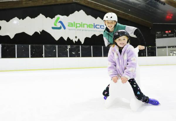 Entry to Alpine Ice Skating incl. Skate Hire for One Person - Option for up to 10 People