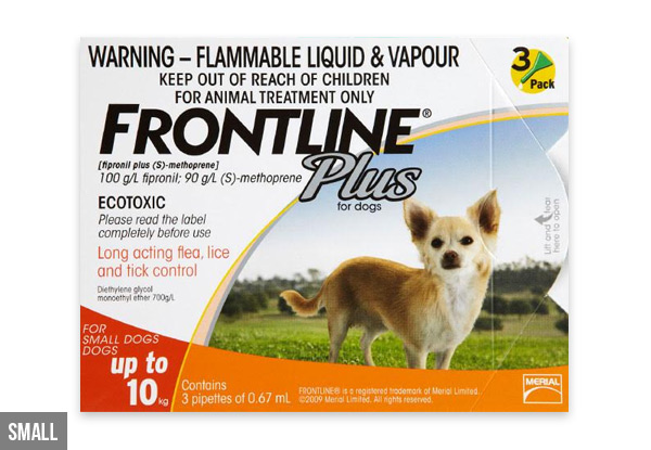 Six-Pack of Frontline Cat or Dog Flea Treatment incl. Free Urban Delivery