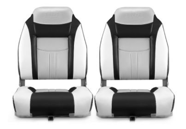 Two-Pack OGL All-weather Folding Swivel Marine Fishing Boat Seat Chairs