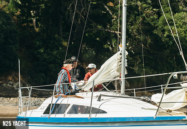 Per-Person Twin-Share Six-Day Learn to Sail & Sail Yourself Live Aboard Holiday for Two People in the Bay of Islands incl. Instructor - Options for a D20 or N25 Yacht