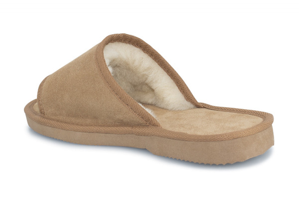 Ugg Australian-Made Water-Resistant Essentials Classic Unisex Sheepskin Open Toe Suede Scuffs - 10 Sizes Available