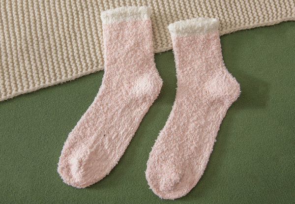 Four-Pair Women's Non-Slip Grip Socks