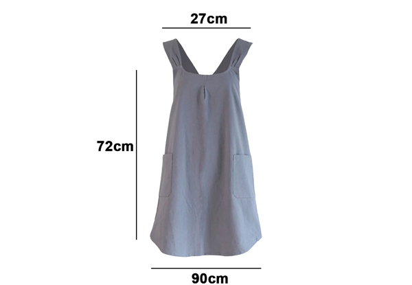 Kitchen Cross Back Apron with Pockets - Three Colours Available