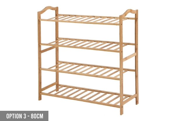 Levede Bamboo Shoe Rack Organiser Stand - Four Options Available