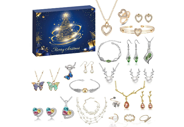 Christmas 24 Days Jewelry Advent Calendar - Available in Three Styles