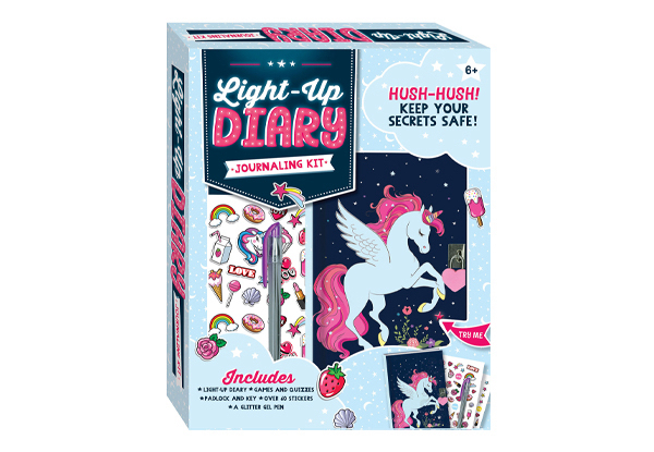 Light-Up Unicorn Diary