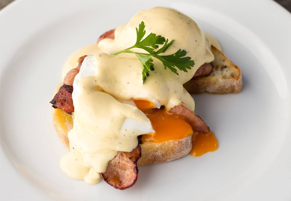 $22 for any breakfast or lunch item with a hot drink for two