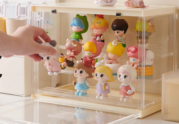 Acrylic Display Case for Mini Action Figures - Two Colours Available