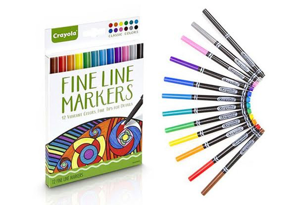 Two Pack of Crayola Fine Line Markers