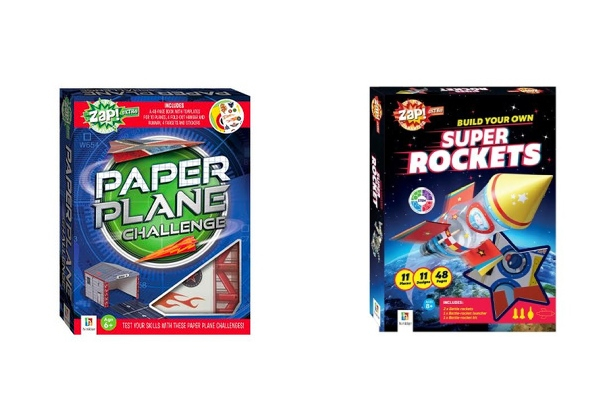 Zap! Extra Complete Paper Plane Challenge Kit - Option for Pocket Rockets for Kids