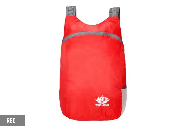 20L Lightweight Foldable Backpack - Eight Colours Available