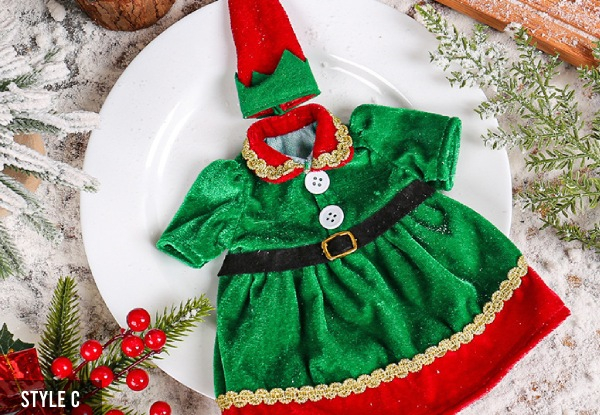 Santa Elf Wine Bottle Cover - Six Options Available