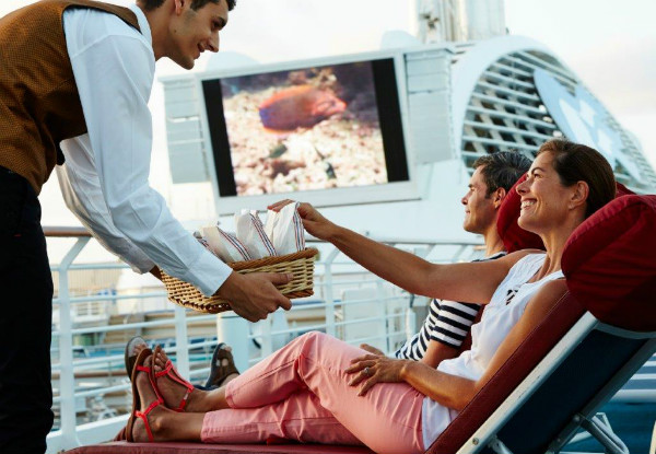 Three-Night Auckland Round Trip Aboard the Ruby Princess for Two People in an Interior Cabin incl. All Main Meals, $25 Onboard Credit, Entertainment & Activites - Options for One to Three People, & Different Room Options Available
