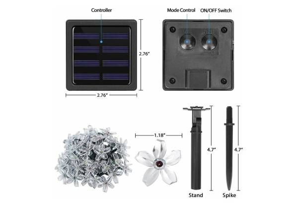 Solar Cherry Blossom Fairy String Light - Available in Three Colours & Three Sizes