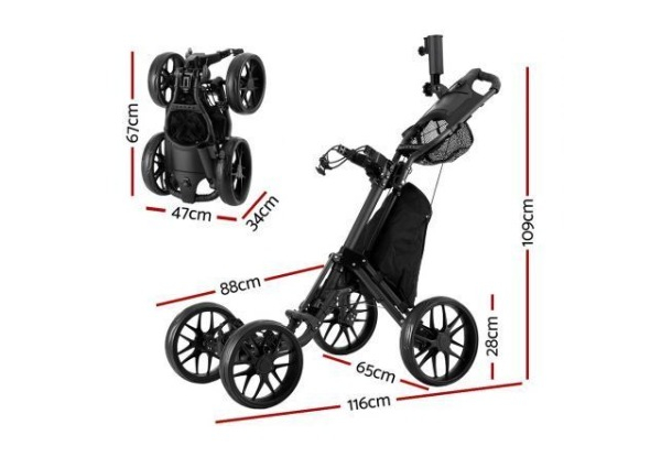 Everfit Golf Buggy Foldable Trolley Golf Cart