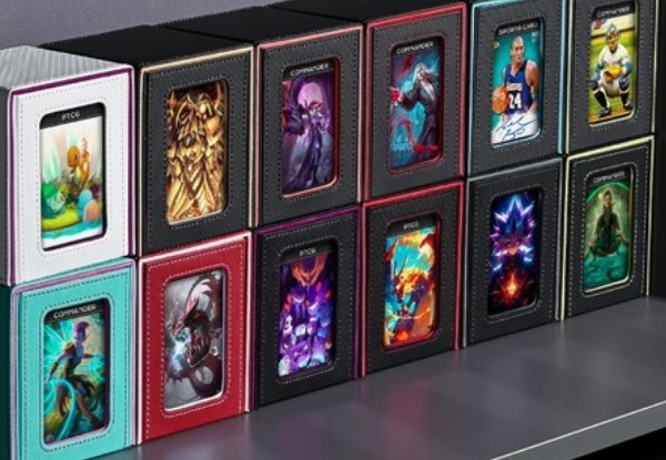 MTG Trading Card Deck Box with Commander Window Display