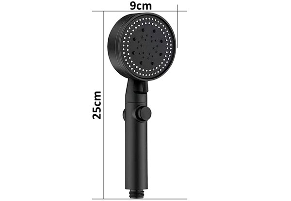 High-Pressure Shower Head with Five Spray Modes - Two Colours Available