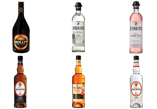 Spirits & Liqueur Range - Six Options Available & Options for Six-Bottle Case