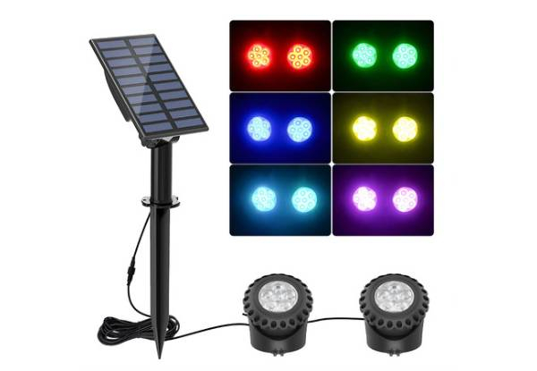 Outdoor Multicolour Solar RGB Pond Light - Three Options Available