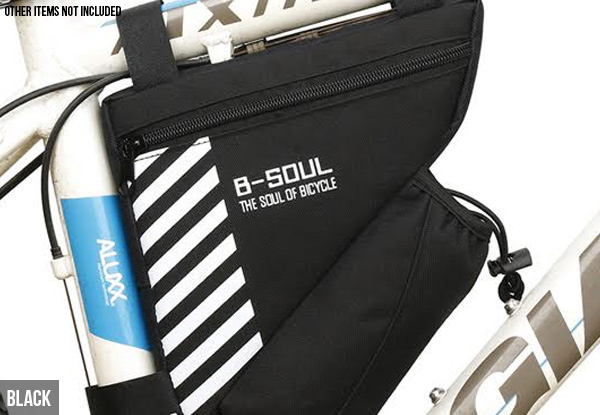 Triangle Bag for Bicycle with Water Bottle Pocket