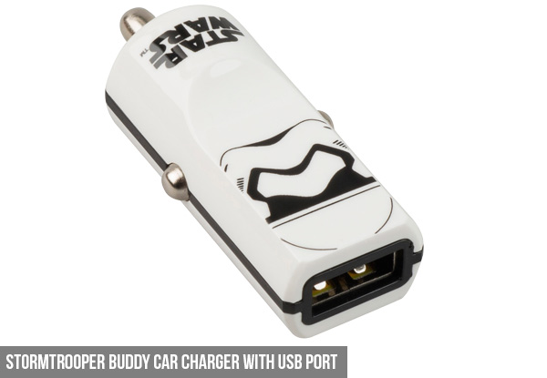 Tribe Batman or Stormtrooper Buddy Car Charger with USB Port