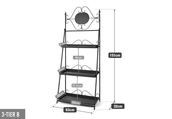 Plant Stand Rack Range - Three Options Available
