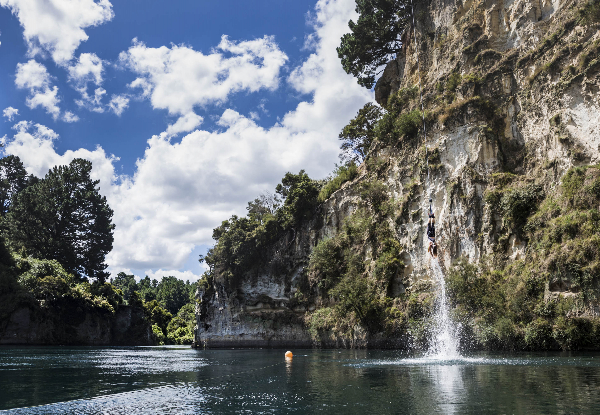 Solo Bungy Jump at Taupo's Cliff-Top Bungy