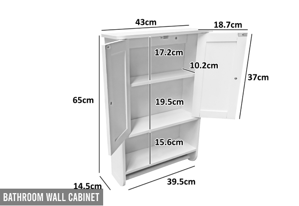 Bathroom Cabinet Range - Four Options Available