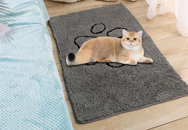 Chenille Door Mat - Option for Two-Pack