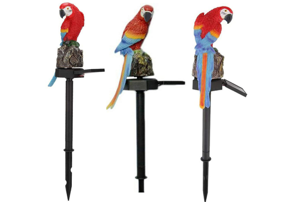 Outdoor Solar Parrot LED Light - Three Colours Available