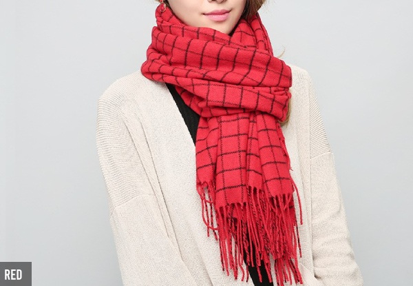 Wool-Blend Scarf - Ten Colours Available