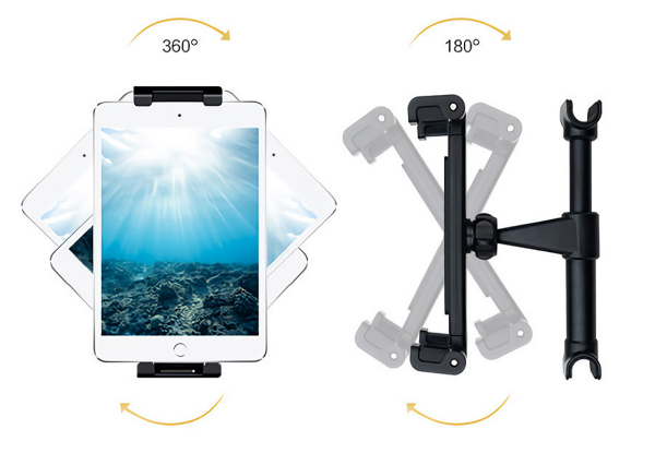 Universal Tablet Holder For Car Seat Headrest - Available in Two Colours