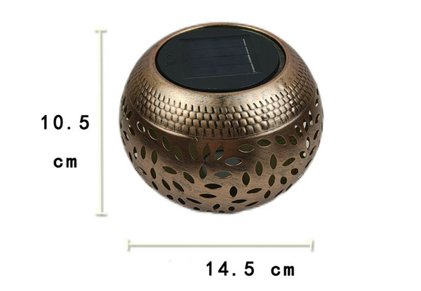 Two-Piece Solar Shadow Lantern Light Set - Available in Three Colours & Option for Two Sets