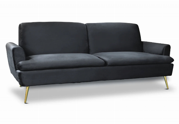 Gyllene Versatile Velvet Chaise Sofa Bed - Available in Four Colours