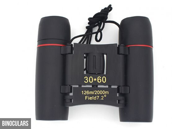 Day & Night Vision Folding Mini Binoculars - Option for Telescope
