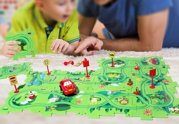 DIY Car Track Puzzle Play Set - Three Styles Available