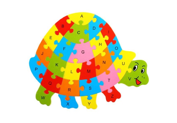 Three-Pack of Wooden Educational Animal Alphabet Puzzles - Two Sets Available