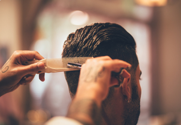 Men's Regular Hair Cut - Option for Kids & Style Options for Fade, Mullet, or Beard Trim & Shape