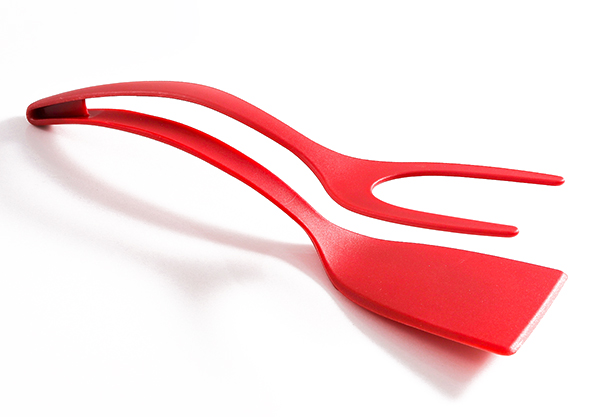 Two-in-One Grip & Flip Spatula Tongs - Three Colours Available