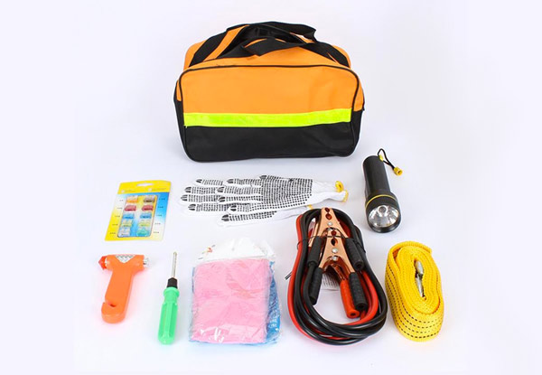 Nine-Piece Roadside Emergency Tool Kit