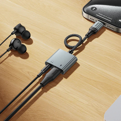 Hoco 2 in 1 USB-C to Aux & USB-C Adaptor