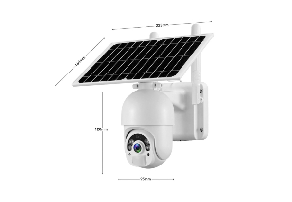 4G Wireless Solar CCTV Camera Security System with Remote Control
