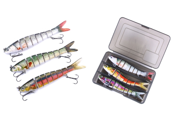 Three-Pack of Sinking Wobblers Fishing Lures - Two Styles Available