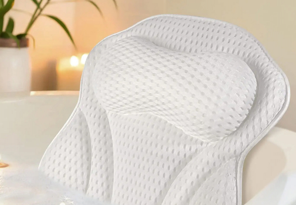 4D Mesh Bath Pillow - Available in Two Styles & Option for Two